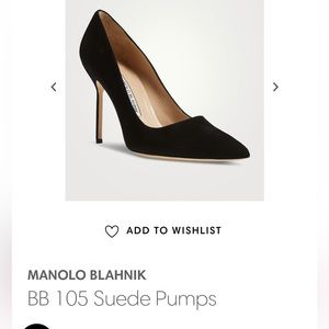 MANOLO BLAHNIK
BB 105 Suede Pumps